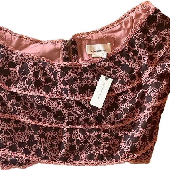 NWT Anthropologie midriff top sizes 10 & 6 cropped shirt belly short blouse new - Picture 7 of 10
